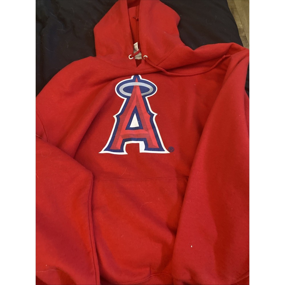 Los Angeles Angels Xl Hoodie Men's Wall Street Journal Red